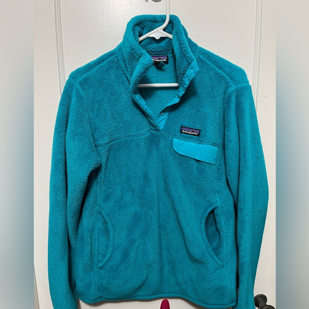 Patagonia Women's Re-Tool Snap Fleece Pullover Teal